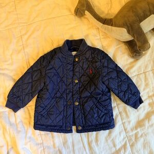 Ralph Lauren Navy Quilted Jacket 18M